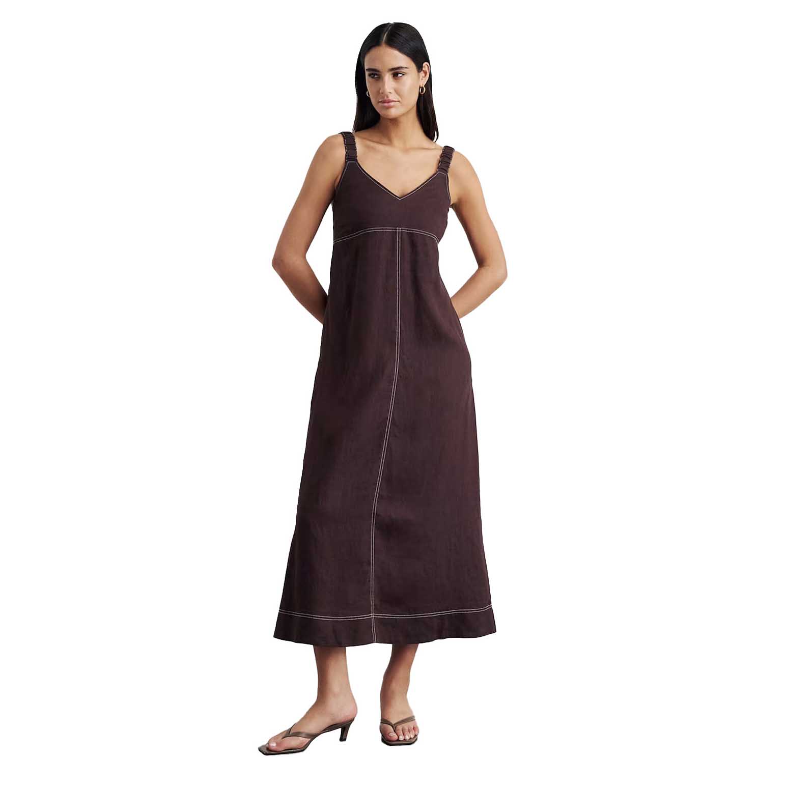 JAG Sara Linen Midi Dress